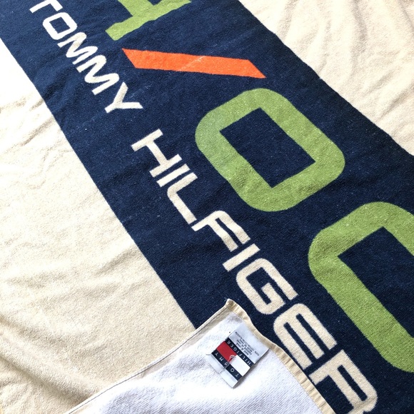 Vintage Tommy Hilfiger Beach Towel Rare New York - Picture 2 of 3